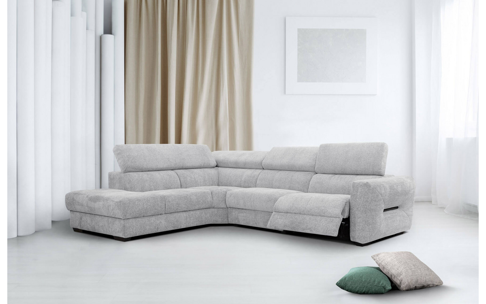 Ecksofa 5-Sitzer links Calvera | Mit Relaxfunktion kaufen | Wozimo