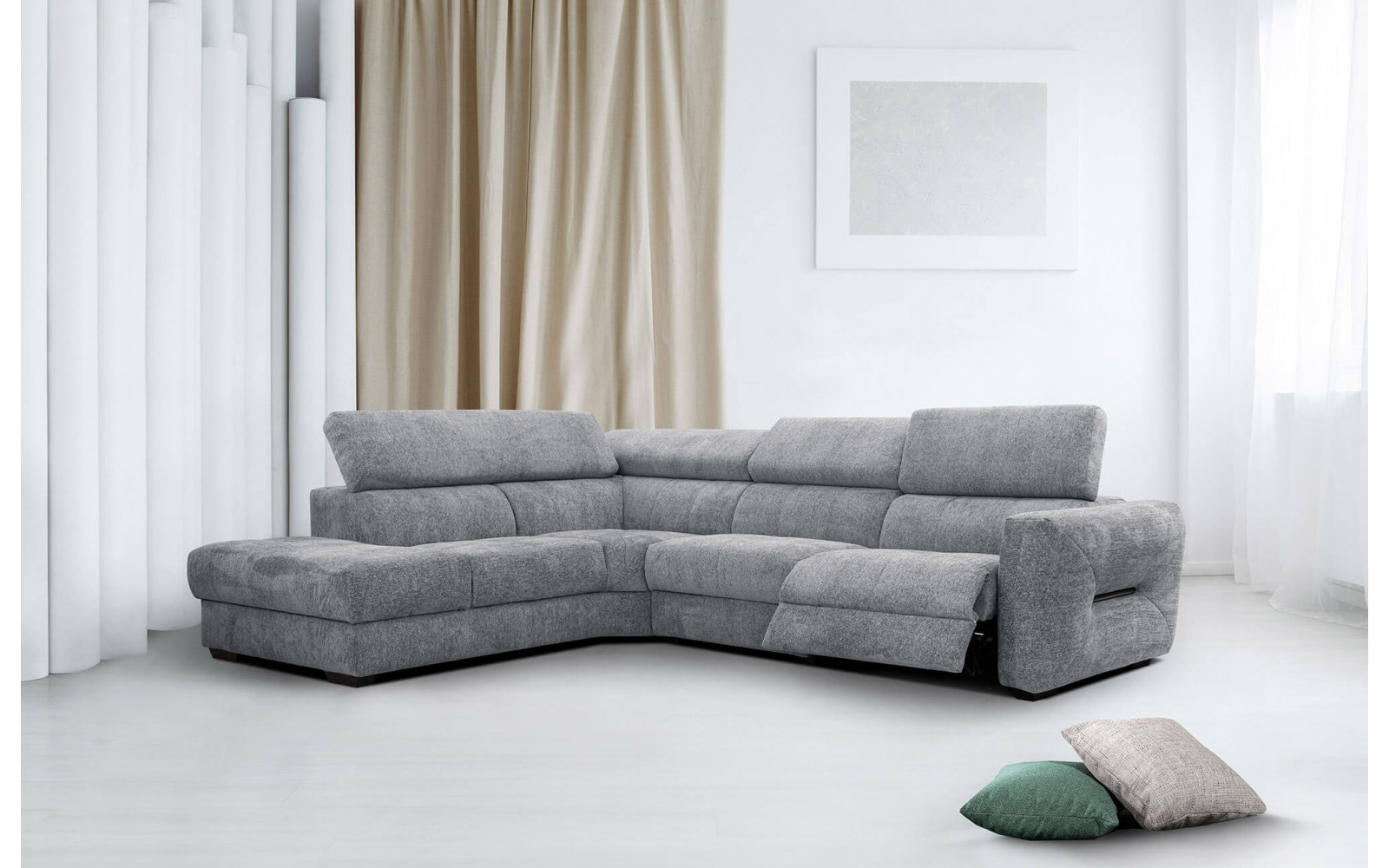 Ecksofa 5-Sitzer links Calvera | Mit Relaxfunktion kaufen | Wozimo