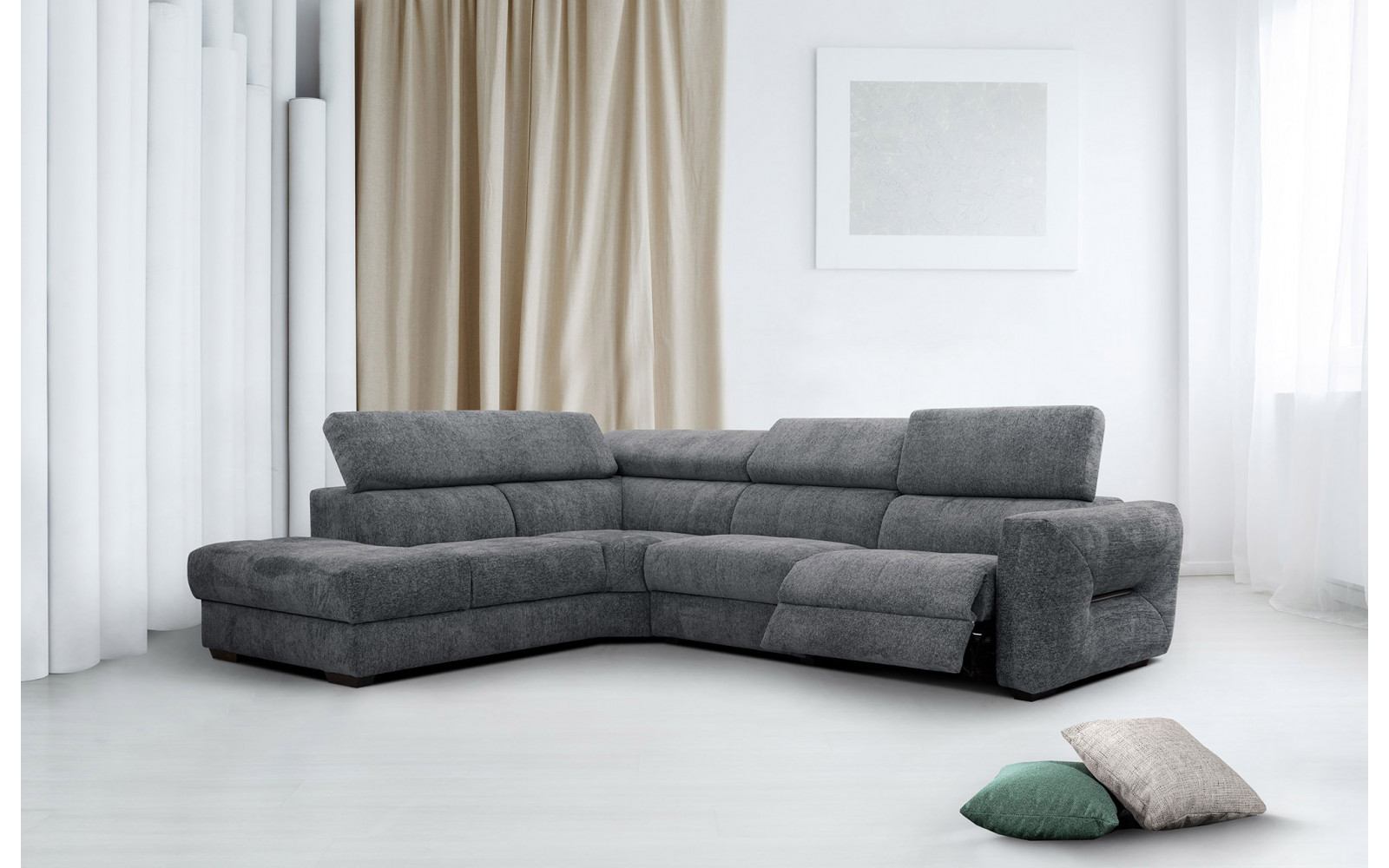 Ecksofa 5-Sitzer links Calvera | Mit Relaxfunktion kaufen | Wozimo