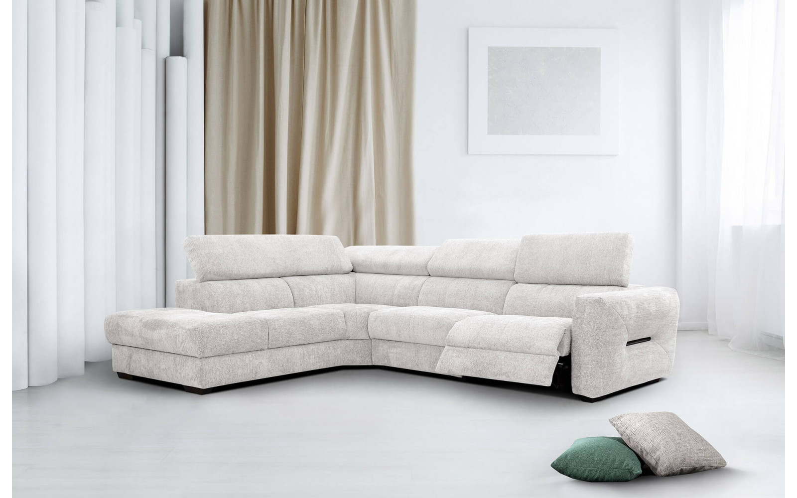 Ecksofa 5-Sitzer links Calvera | Mit Relaxfunktion kaufen | Wozimo