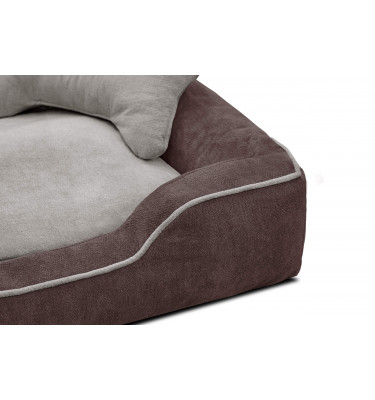Hundebett & Katzenbett 80x70 cm Braun-Beige | Modell Bonnie | Wozimo