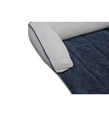 Hundebett & Katzenbett 100x120 cm Blau-Grau | Modell Dina | Wozimo