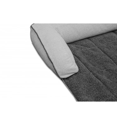 Hundebett / Katzenbett 100 x 120 cm dunkelgrau + hellgrau DINA