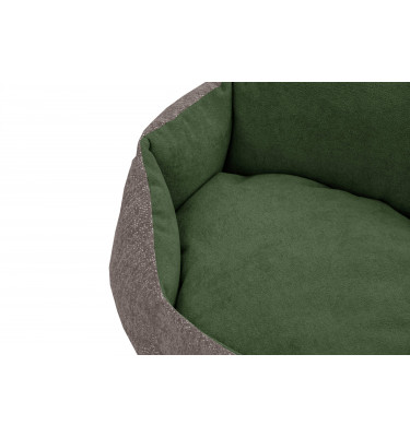 Hundebett & Katzenbett 70x55 cm Beige-Grün | Modell Mickey | Wozimo