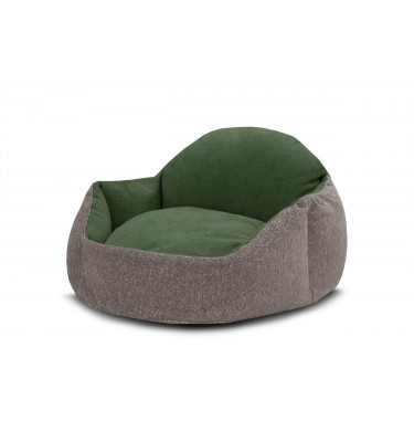 Hundebett & Katzenbett 70x55 cm Beige-Grün | Modell Mickey | Wozimo