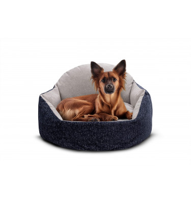 Tierbett Mickey 70x55 cm blau-hellgrau | Wozimo