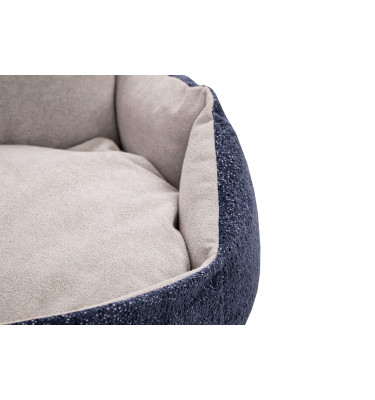 Tierbett Mickey 70x55 cm blau-hellgrau | Wozimo