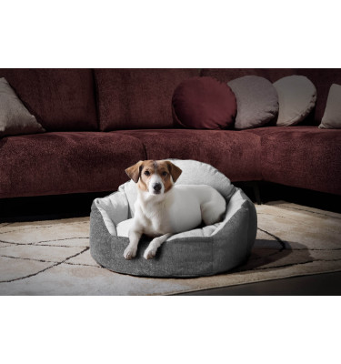 Hundebett & Katzenbett 70x55 cm Grau | Modell Mickey | Wozimo