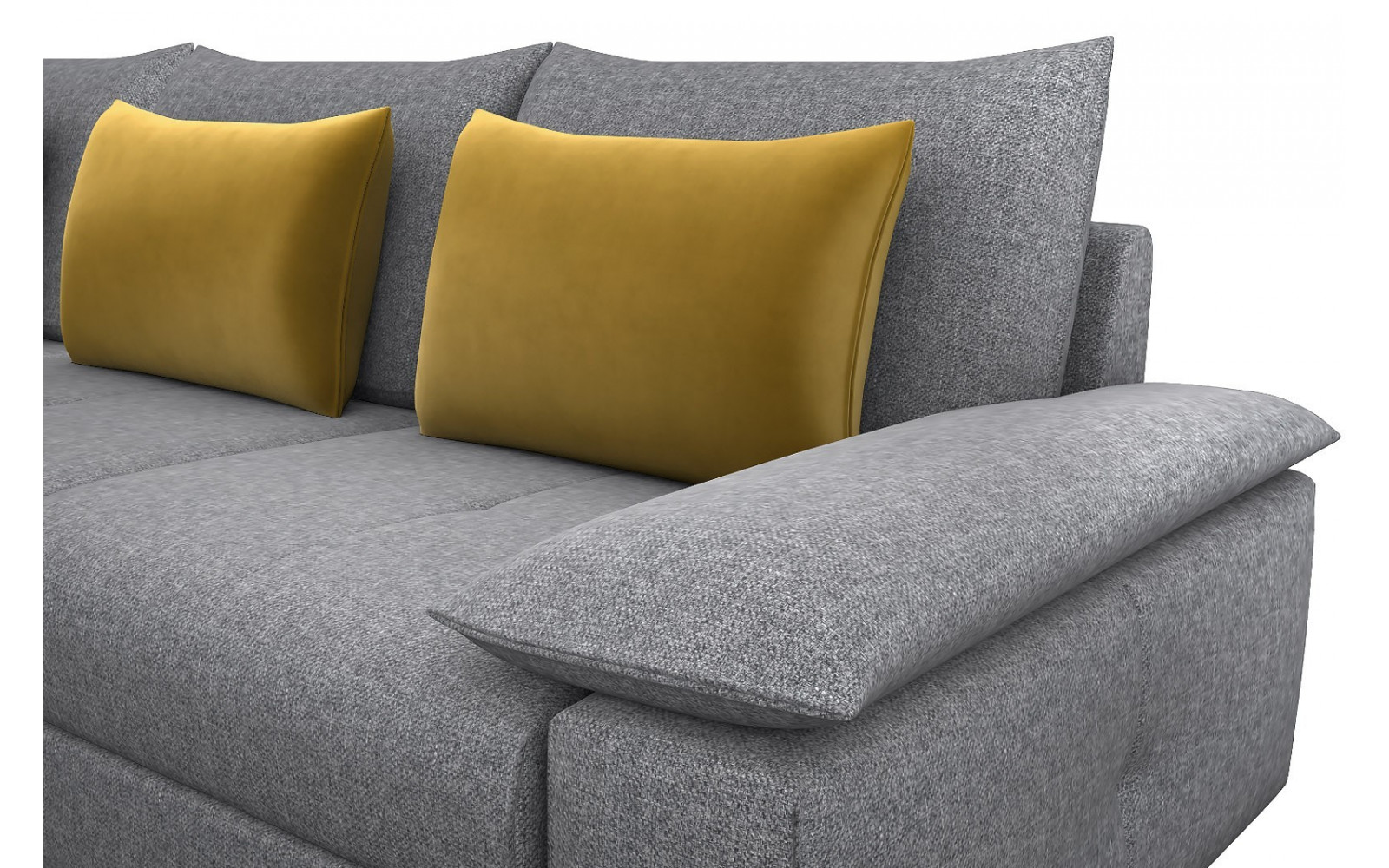 Ecksofa links 5-Sitzer QUAZI