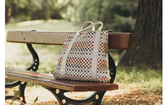 Punktmuster Stofftragetasche OCEANE