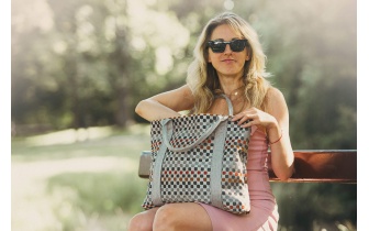 Punktmuster Stofftragetasche OCEANE