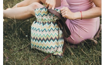 Zickzack Stofftragetasche EMMA