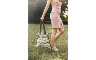 Zickzack Stofftragetasche EMMA