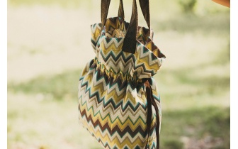 Zickzack Stofftragetasche EMMA