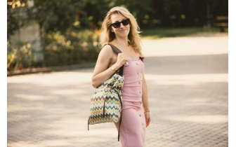 Zickzack Stofftragetasche EMMA