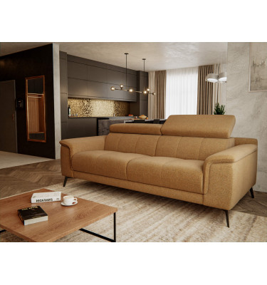 Sofa XXL 3-Sitzer mit verstellbaren Kopfstützen FIERO