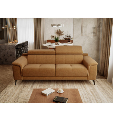 Sofa XXL 3-Sitzer mit verstellbaren Kopfstützen FIERO