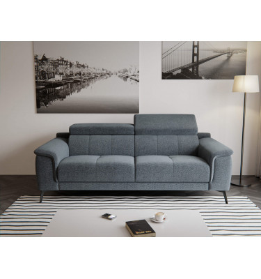 Sofa XXL 3-Sitzer mit verstellbaren Kopfstützen FIERO