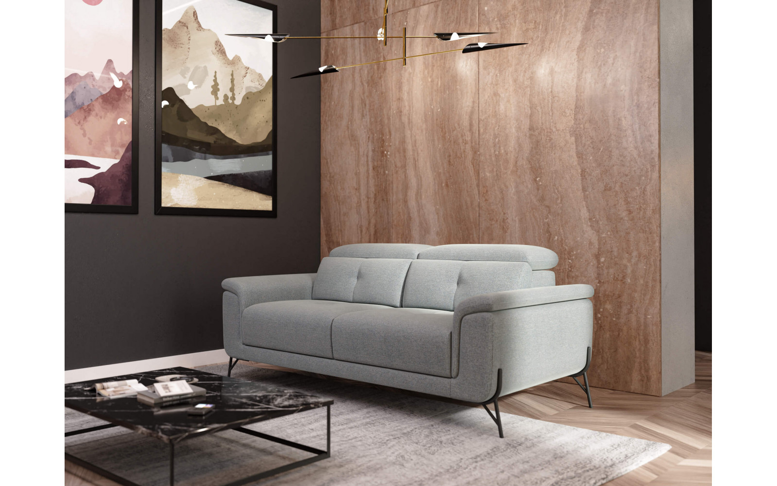 XXL 3-Sitzer Sofa Avena | Mit verstellbaren Kopfstützen kaufen | Wozimo