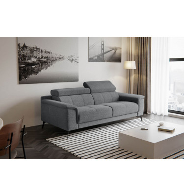 Sofa XXL 3-Sitzer mit verstellbaren Kopfstützen FIERO