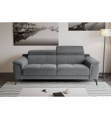 Sofa XXL 3-Sitzer mit verstellbaren Kopfstützen FIERO