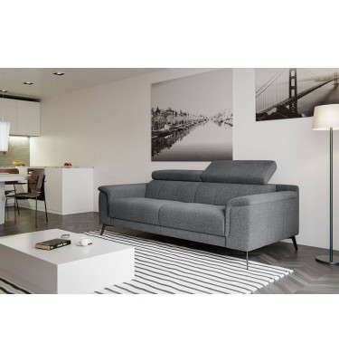 Sofa XXL 3-Sitzer mit verstellbaren Kopfstützen FIERO