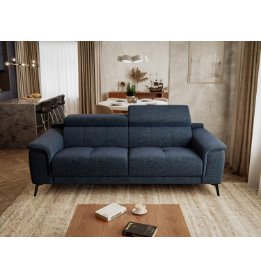 Sofa XXL 3-Sitzer mit verstellbaren Kopfstützen FIERO