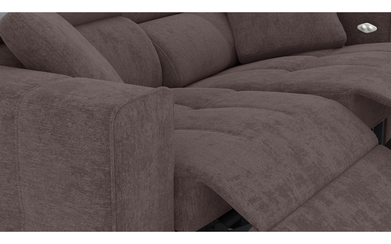 3-Sitzer Relaxsofa mit 2 elektrischen Relaxfunktionen | Modell Quartz | Wozimo