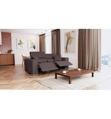 3-Sitzer Relaxsofa mit 2 elektrischen Relaxfunktionen | Modell Quartz | Wozimo