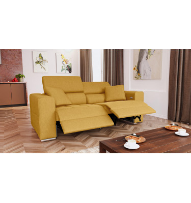 3-Sitzer Relaxsofa mit 2 elektrischen Relaxfunktionen | Modell Quartz | Wozimo
