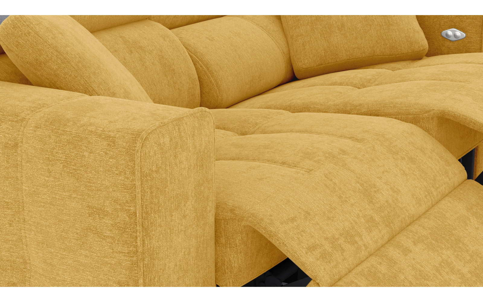 3-Sitzer Relaxsofa mit 2 elektrischen Relaxfunktionen | Modell Quartz | Wozimo