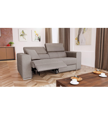 3-Sitzer Relaxsofa mit elektrischen Relaxfunktion auf der linken Seite QUARTZ