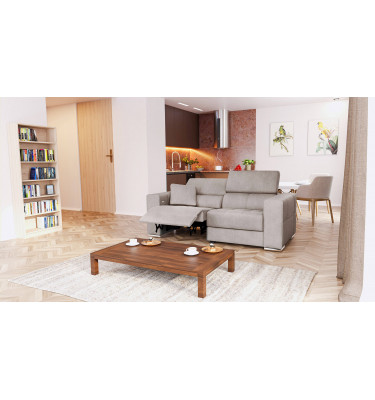 3-Sitzer Relaxsofa mit elektrischen Relaxfunktion auf der linken Seite QUARTZ