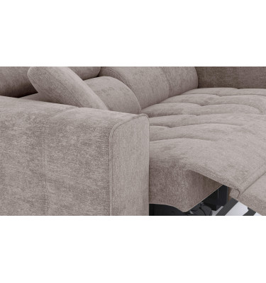 3-Sitzer Relaxsofa mit elektrischen Relaxfunktion auf der linken Seite QUARTZ