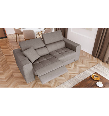 3-Sitzer Relaxsofa mit elektrischen Relaxfunktion auf der linken Seite QUARTZ