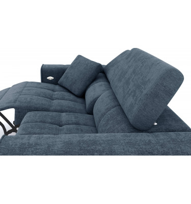 3-Sitzer Relaxsofa mit elektrischen Relaxfunktion auf der linken Seite QUARTZ
