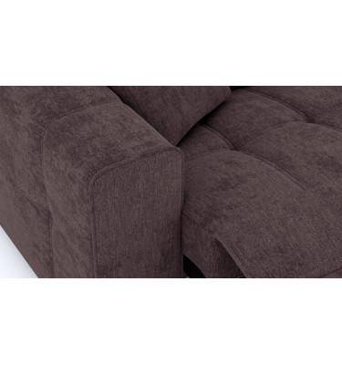 3-Sitzer Relaxsofa mit elektrischen Relaxfunktion auf der linken Seite QUARTZ