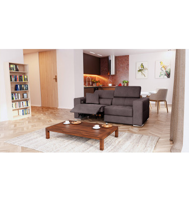 3-Sitzer Relaxsofa mit elektrischen Relaxfunktion auf der linken Seite QUARTZ