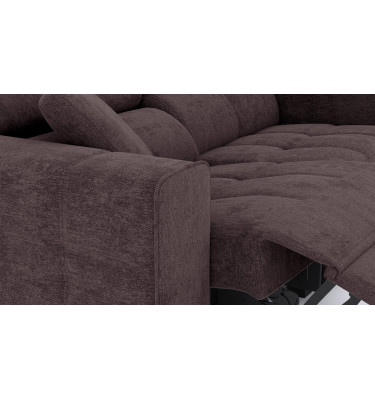 3-Sitzer Relaxsofa mit elektrischen Relaxfunktion auf der linken Seite QUARTZ