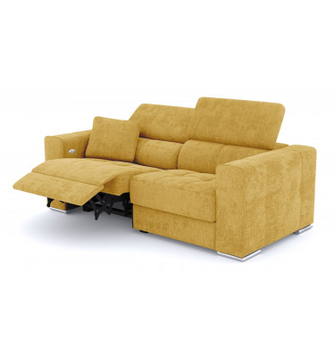 3-Sitzer Relaxsofa mit elektrischen Relaxfunktion auf der linken Seite QUARTZ