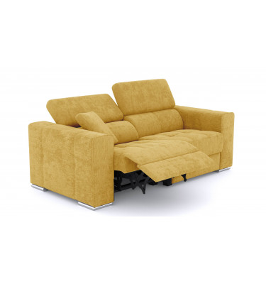 3-Sitzer Relaxsofa mit elektrischen Relaxfunktion auf der linken Seite QUARTZ