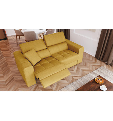 3-Sitzer Relaxsofa mit elektrischen Relaxfunktion auf der linken Seite QUARTZ