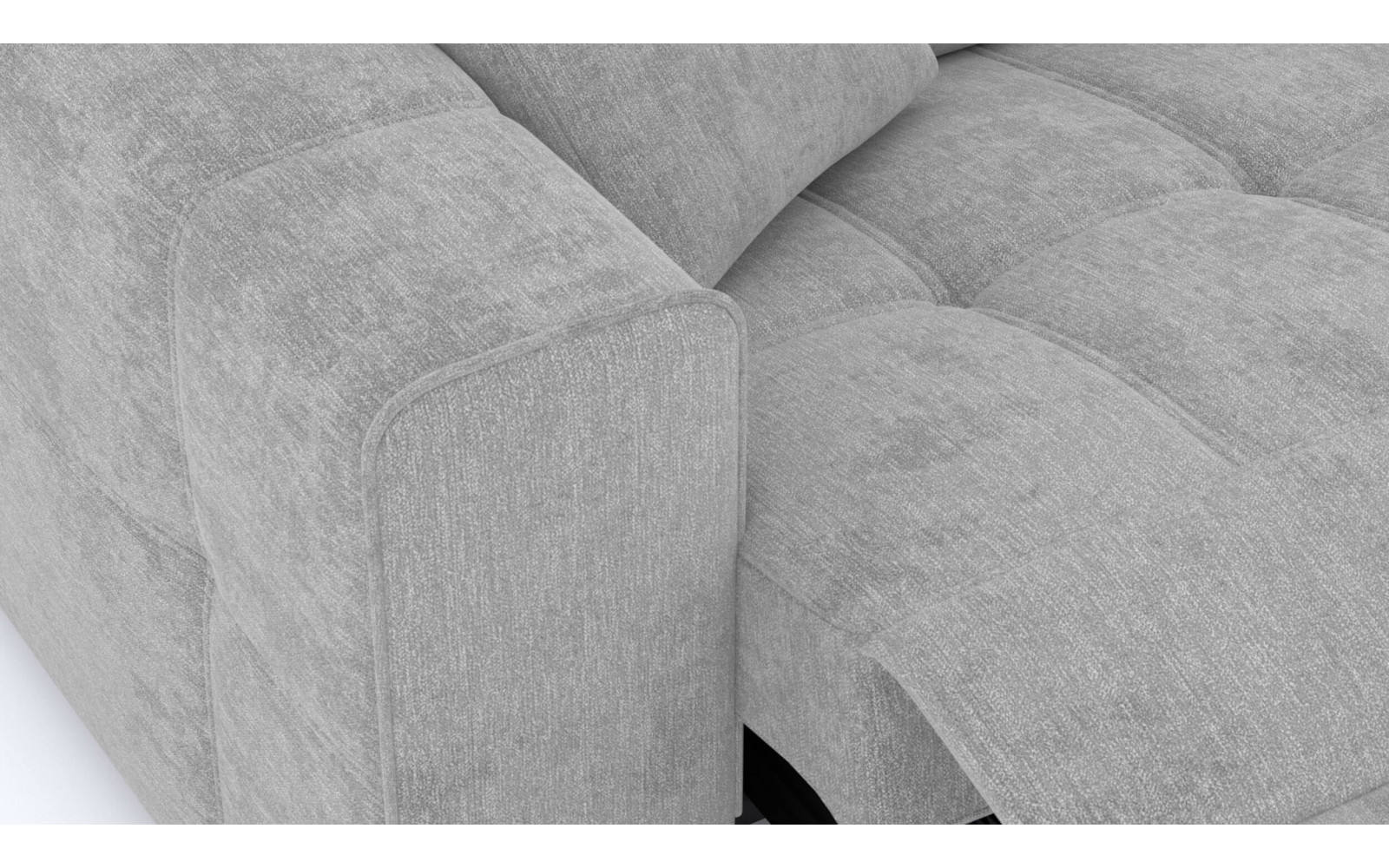 3-Sitzer Relaxsofa mit elektrischen Relaxfunktion auf der linken Seite QUARTZ