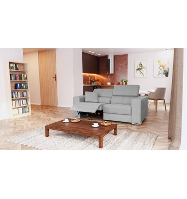 3-Sitzer Relaxsofa mit elektrischen Relaxfunktion auf der linken Seite QUARTZ