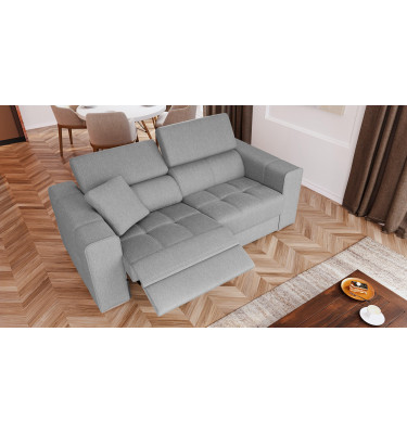 3-Sitzer Relaxsofa mit elektrischen Relaxfunktion auf der linken Seite QUARTZ