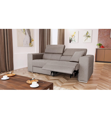 3-Sitzer Relaxsofa rechts mit elektrischer Relaxfunktion | Modell Quartz | Wozimo
