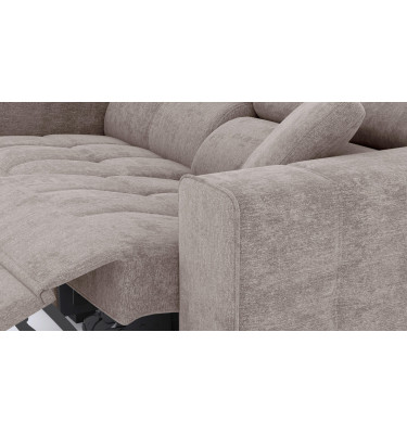 3-Sitzer Relaxsofa rechts mit elektrischer Relaxfunktion | Modell Quartz | Wozimo