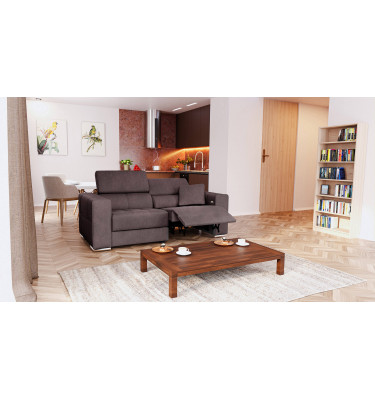 3-Sitzer Relaxsofa rechts mit elektrischer Relaxfunktion | Modell Quartz | Wozimo