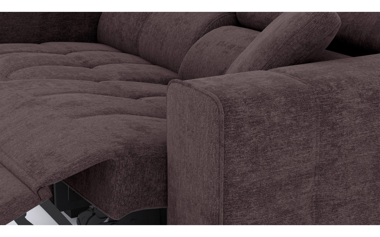 3-Sitzer Relaxsofa rechts mit elektrischer Relaxfunktion | Modell Quartz | Wozimo