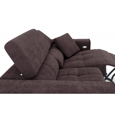 3-Sitzer Relaxsofa rechts mit elektrischer Relaxfunktion | Modell Quartz | Wozimo